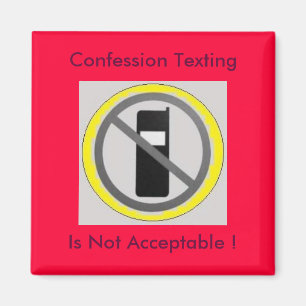 Imán el teléfono celular 4, confesión Texting, no es