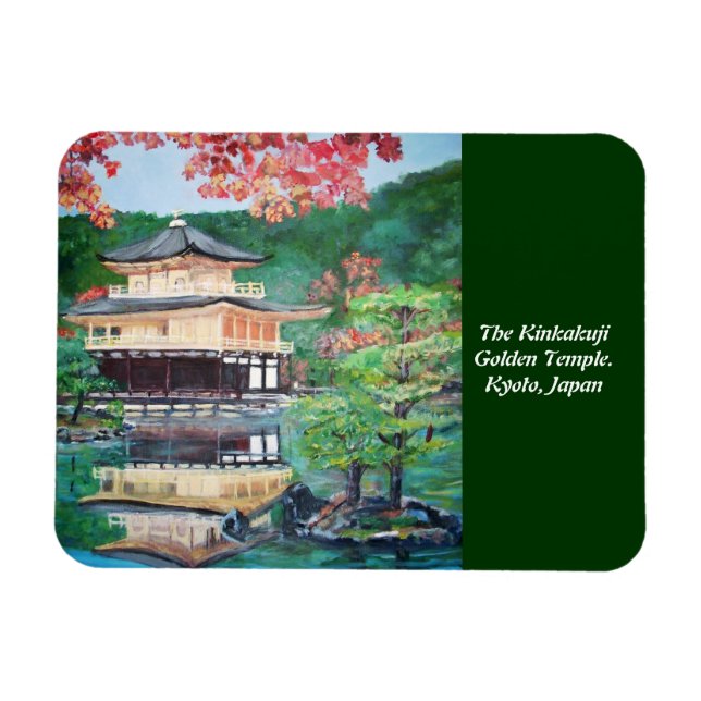 Imán El Templo Dorado Kinkakuji - Magnet flexi premium (Horizontal)