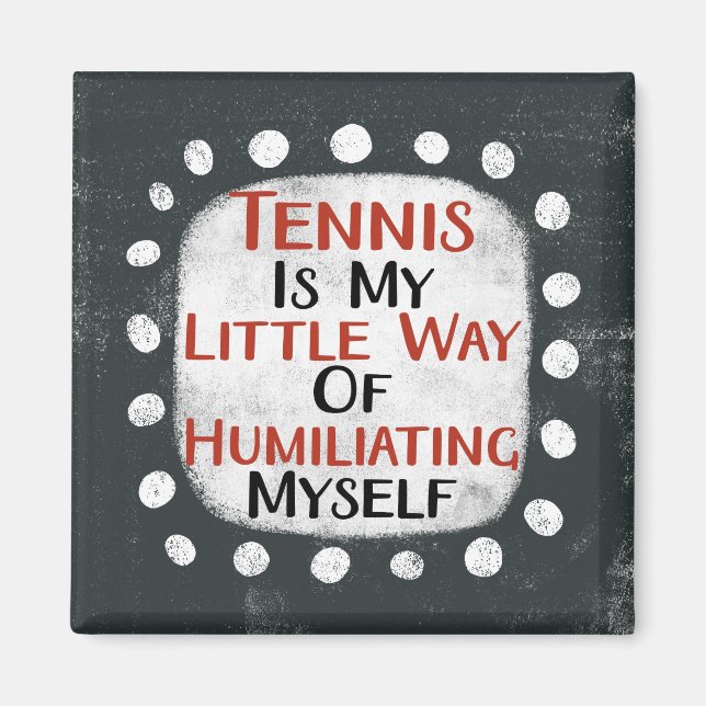 Imán El Tenis Es Mi Pequeño Refrigerador Magnet (Frente)