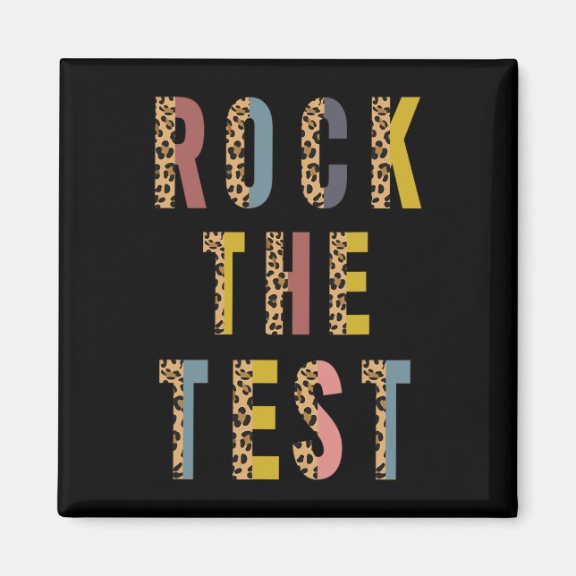 Imán El Test Retro Motivational Testing Day Teacher St (Frente)