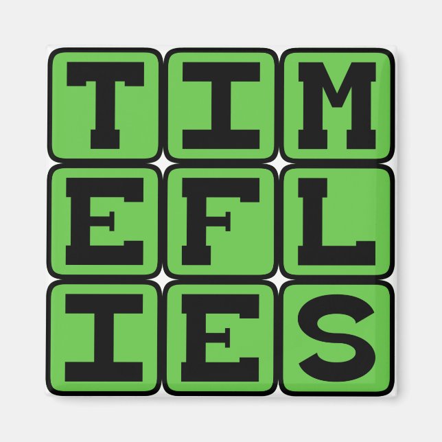 Imán El Tiempo Vuela, Cuando Te Diviertes (Frente)