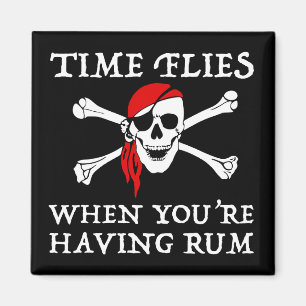 Imán El tiempo vuela cuando tienes Rum