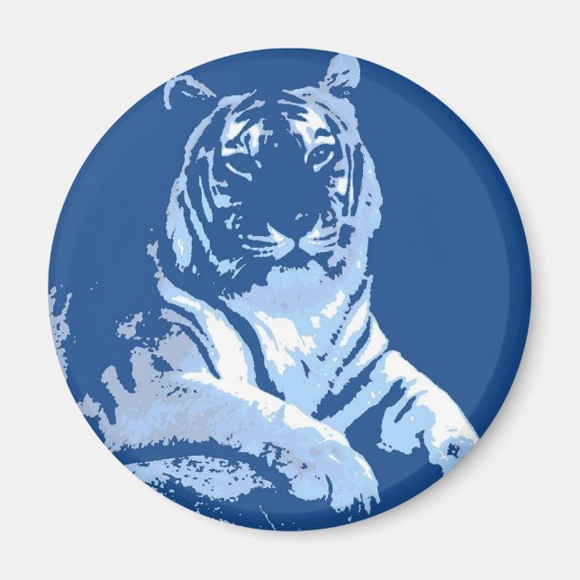Imán El tigre azul (Frente)