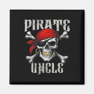 Imán El Tío Pirata Jolly Roger Bandera Y Los Cazones De