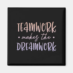 Imán El trabajo en equipo hace que el sueño funcione Mo