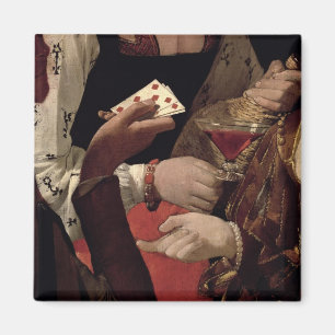 Imán El tramposo con el as de diamantes, detalle del