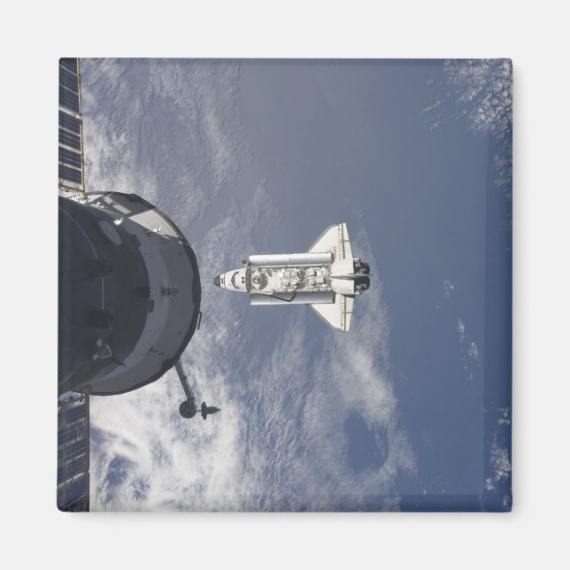 Imán El transbordador espacial Atlantis y una nave espa (Frente)