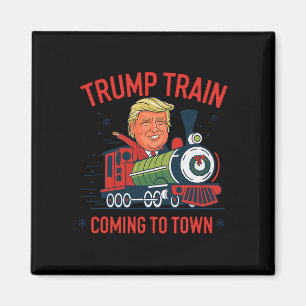 Imán El tren de Trump llega a los graciosos Navidades d