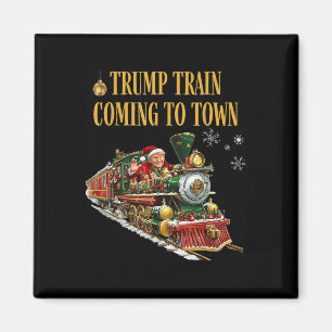 Imán El tren de Trump llega a los graciosos Navidades d
