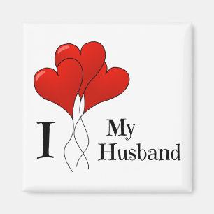 Imán El trío de globos de corazón rojo que amo a mi esp