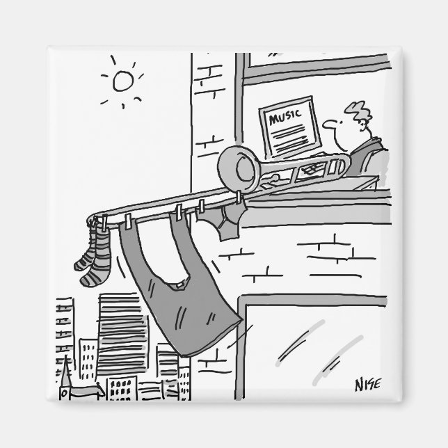 Imán El trombonista cuelga su lavado (Frente)