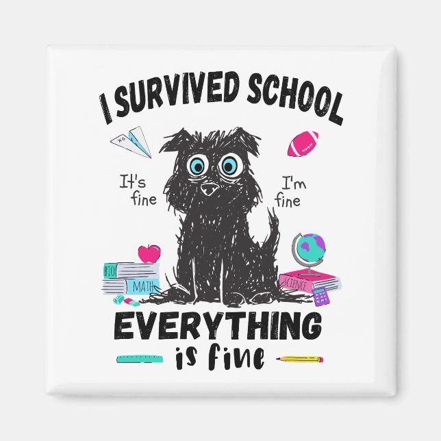 Imán El último día de escuela, sobreviví a la escuela (Frente)