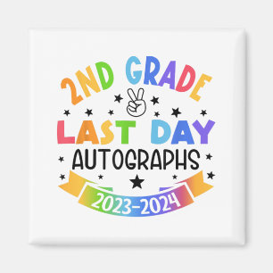 Imán El Último Día Del Autografo Escolar Segundo Gradua