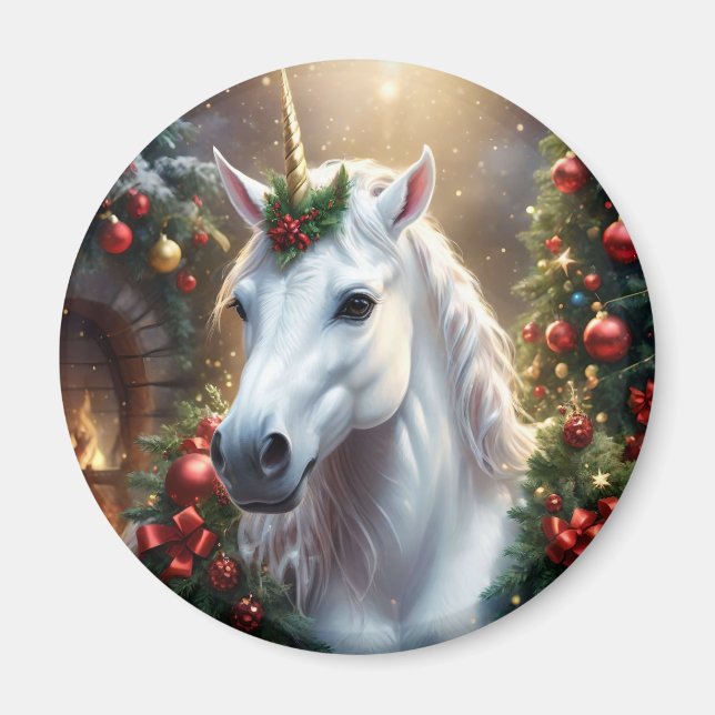 Imán “El Unicornio de Noel” (Frente)