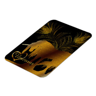 Imán El unicornio dorado