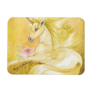 Imán El unicornio dorado de ensueño