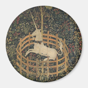 Imán El unicornio en cautiverio, el tapiz medieval