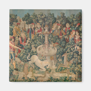 Imán El Unicornio se encuentra, el tapiz medieval