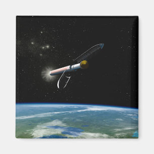 Imán El Vehículo De Lanzamiento Atlas V541 En Órbita.