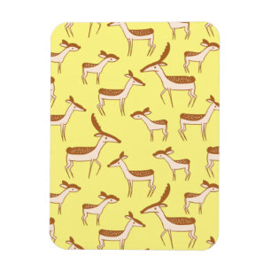 Imán El venado y la familia del bebé pastel amarillo