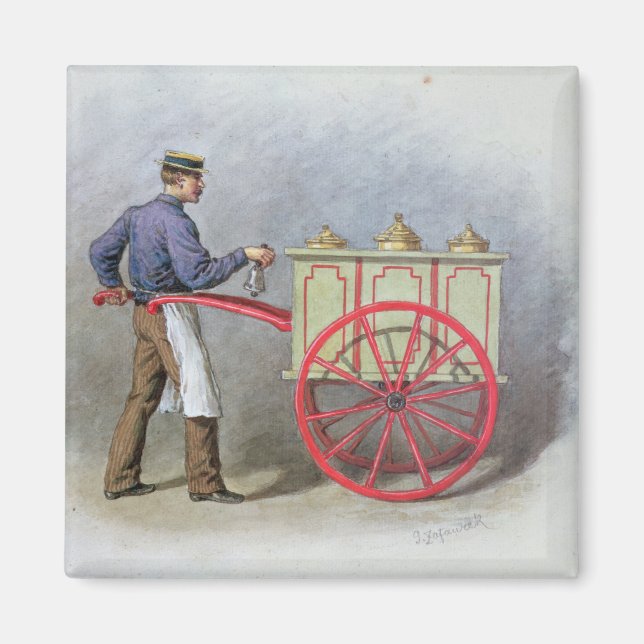 Imán El vendedor de helados, 1895 (Frente)