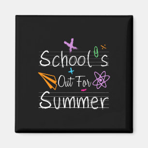 Imán El Verano De Las Escuelas Feliz Día Pasado De Los