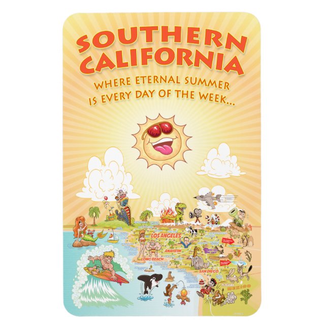 Imán El verano eterno es todos los días de la semana (Vertical)