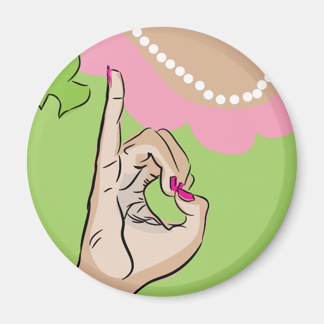 Imán El verdadero Chica Sorority Fun (Frente)