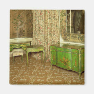 Imán El verde y el oro laquean los muebles en el estado