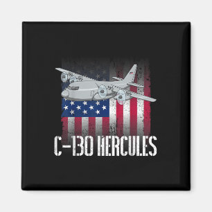 Imán El Veterano Salado C-130 Hércules La Bandera Ameri
