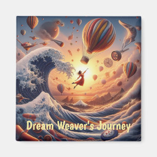 Imán El viaje de Dream Weaver: globos de aire caliente
