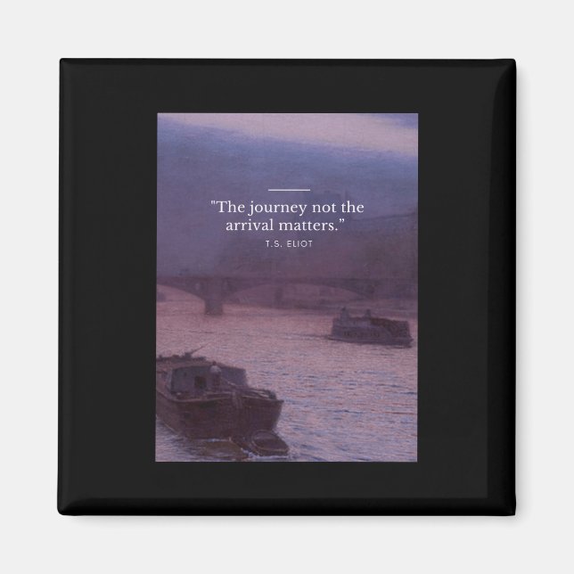 Imán El Viaje No La Llegada Es Poster De Citas (Frente)