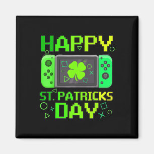 Imán El videojuego del Día de San Patricio Gamer Shamro
