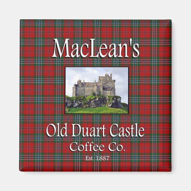 Imán El viejo Castillo Duart de MacLean Coffee Co. Magn (Frente)