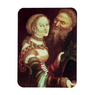 Imán El viejo hombre locamente enamorado, 1553 (aceite