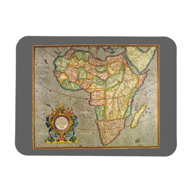 Imán El viejo mundo antiguo Gerardus Mapa de Mercadores (Horizontal)