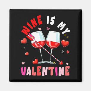 Imán El Vino de Mujeres es mi Corazón de San Valentín B