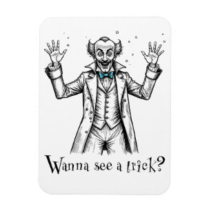 Imán El vintage ilusionista de Wild Eyed Illusionist "¿