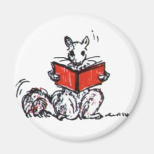 Imán El vintage lindo atesora los libros de lectura