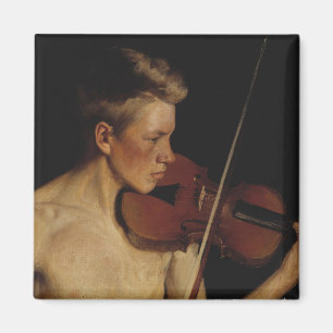 Imán El violinista (músico masculino) (de Pekka Halonen