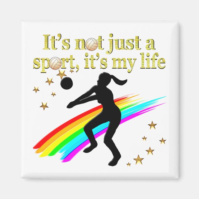 IMÁN EL VOLEIBOL DE ORO ES MI DISEÑO DE VIDA (Frente)