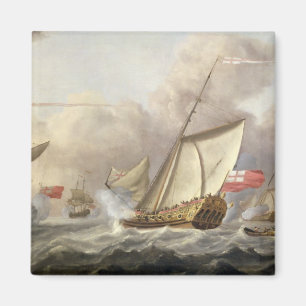 Imán El yate real "Maria" que intercambia saludos