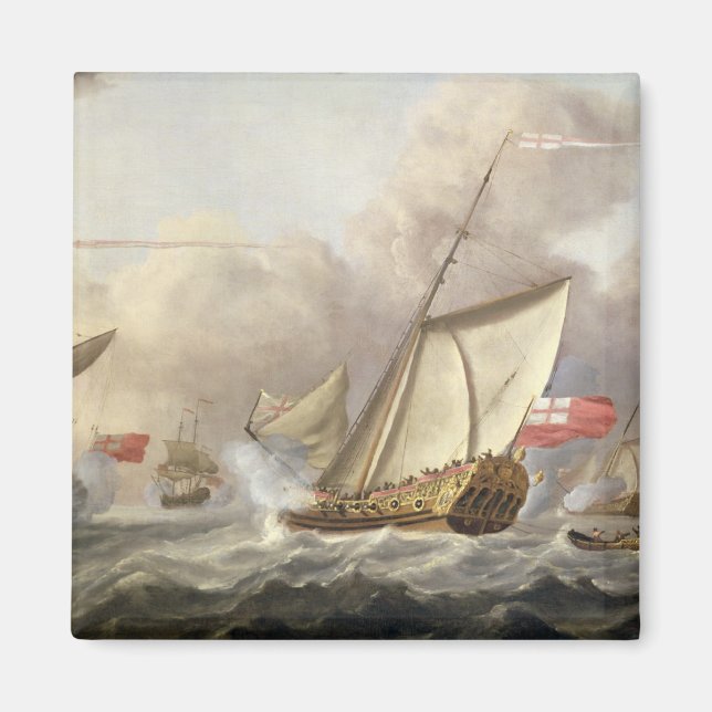 Imán El yate real 'Mary' intercambiando saludos (Frente)