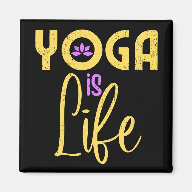 Imán El Yoga Es La Mediación Del Yoga De La Vida (Frente)
