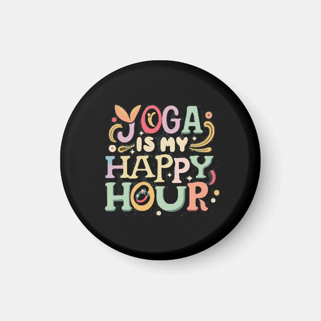Imán El Yoga Es Mi Hora Feliz (Frente)