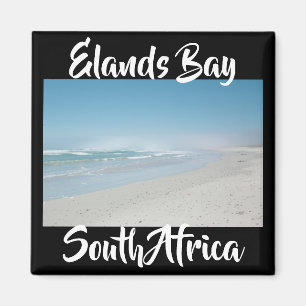 Imán Elands Bay South Africa Ocean Beach View Magnet