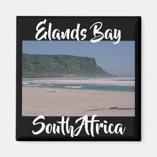 Imán Elands Bay South Africa Ocean Beach View Magnet