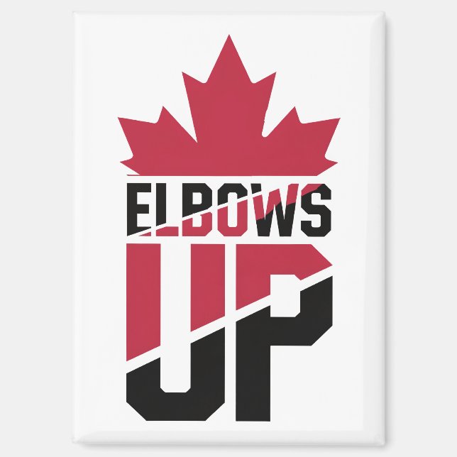 Imán Elbows Up Canada (Anverso)