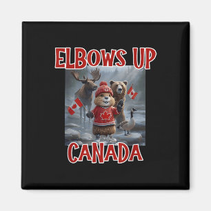 Imán Elbows Up Canada Est 1867 Orgulloso Ca canadiense 