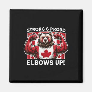 Imán Elbows Up Canada True North Strfull Powerfull Stat